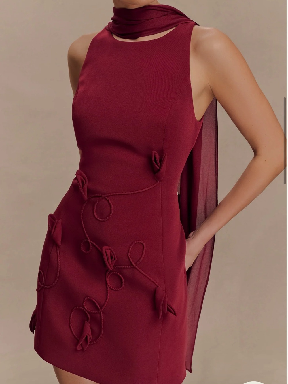 Meshki NWT SKYLER mini dress - WINE